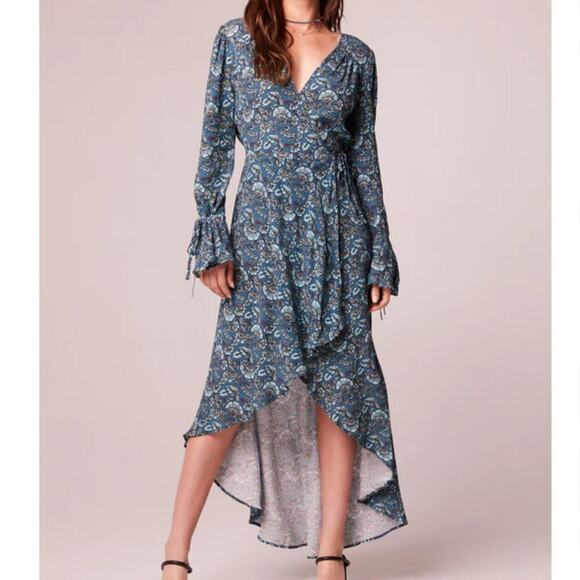 NWT - Band of the Free Jewel Floral Wrap Maxi Dress - Picture 2 of 9